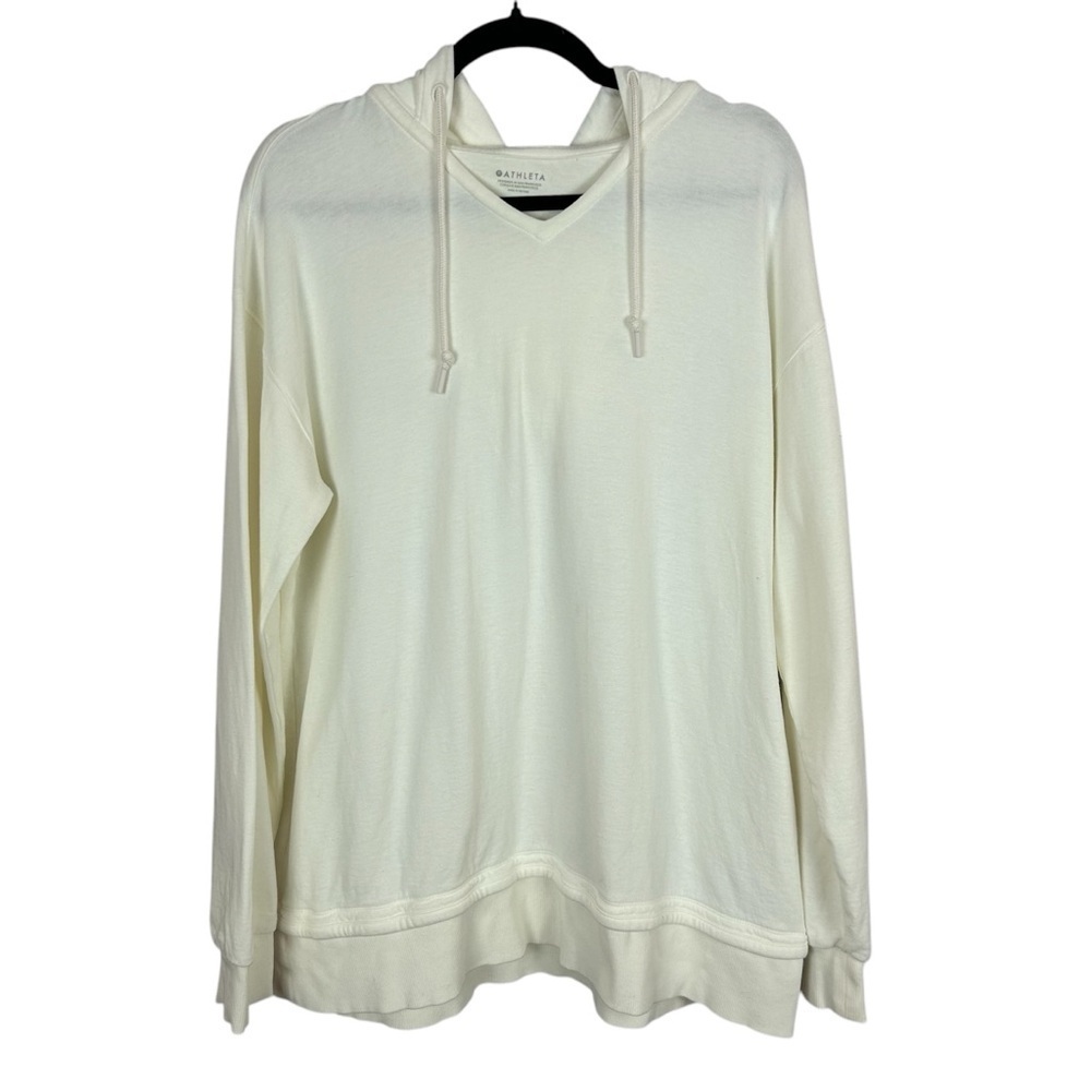 Athleta Sundown Alliance Cream Hoodie Size Medium